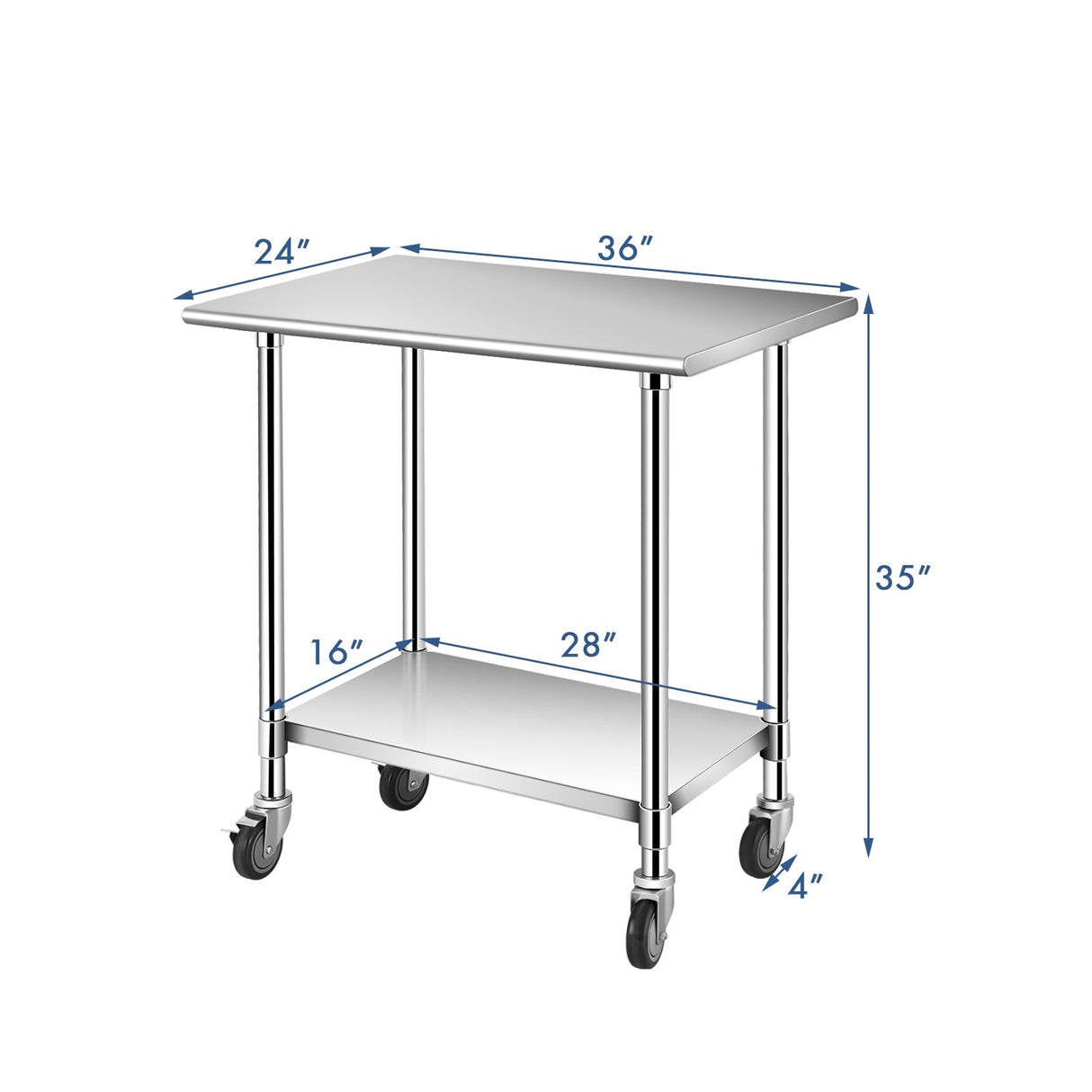 Stainless Steel Commercial Kitchen Prep and Work Table