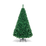 Árbol de Navidad artificial de PVC con soporte de metal sólido