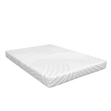 Colchón de espuma viscoelástica de 8 pulgadas con funda de tejido jacquard de poliéster