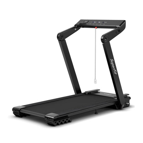 Cinta de Correr Eléctrica Plegable de 4.0HP con Altavoz LED - Negra