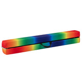 Viga de equilibrio plegable con base de madera maciza y parte inferior antideslizante