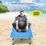 Catres Plegables de Camping con Bolsillo Lateral y Reposacabezas Desmontable