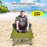 Catres Plegables de Camping con Bolsillo Lateral y Reposacabezas Desmontable