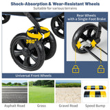 Folding Pet Stroller for Small and Medium Pets with Breathable Mesh andx One-Button Foldable