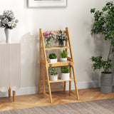 Escalera-silla multifuncional 3 en 1 para exhibición de plantas, para biblioteca, cocina y oficina
