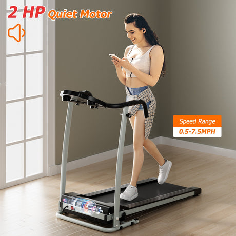 Cinta de correr plegable con 12 programas preestablecidos y pantalla LCD