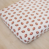 Sábana de bambú para cuna con estampado de fútbol