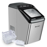 Ice Making Machine with 29 Pounds Pebble Ice per Day-Silver