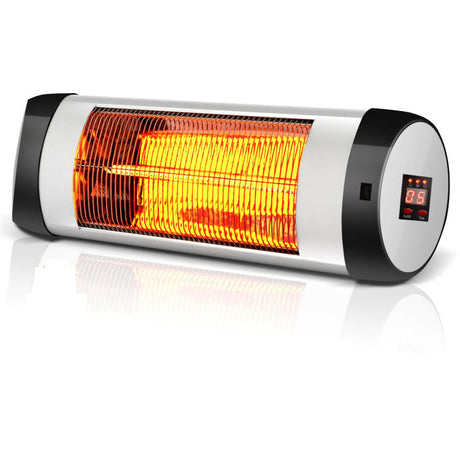 Calefactor eléctrico de pared de 1500 W, calefactor de patio infrarrojo con control remoto