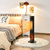 Calefactor de Torre Cerámico de 1500W con Control Remoto y Llama 3D Realista