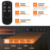 25 Inches Recessed Electric Heater