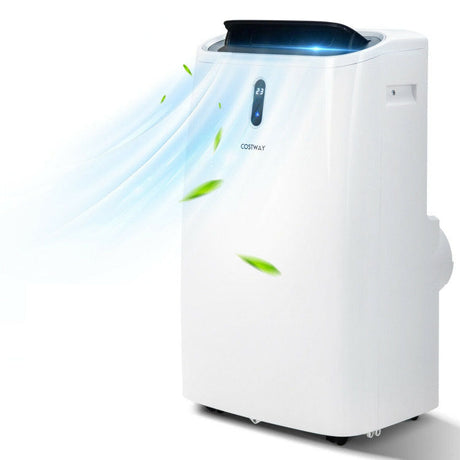 Aire acondicionado portátil 4 en 1 de 12000 BTU con control inteligente - Blanco