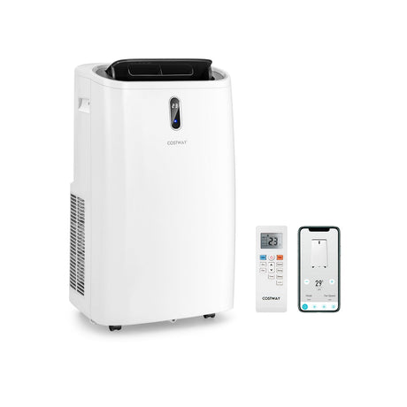 Aire acondicionado portátil 4 en 1 de 12000 BTU con control inteligente - Blanco