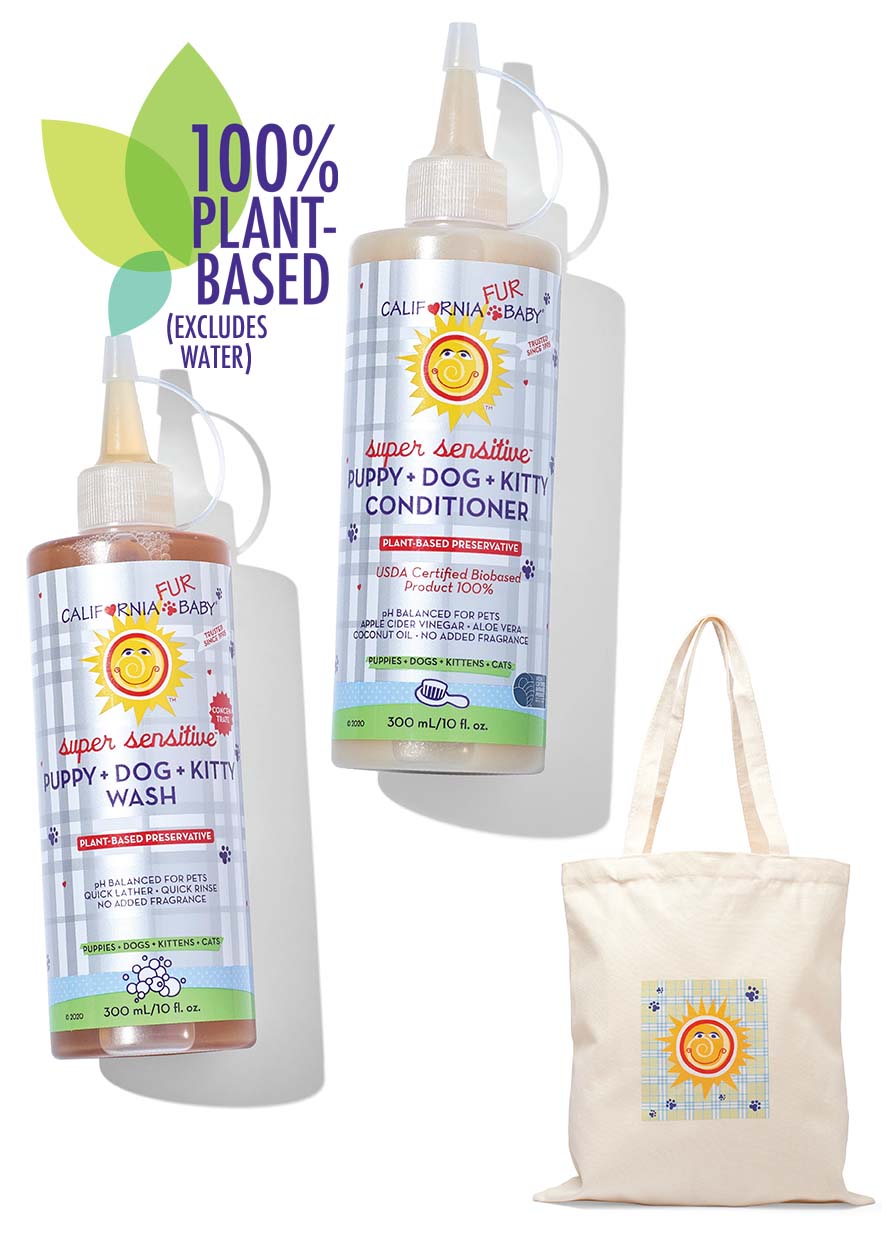 (Sin fragancia) Juego de champú y acondicionador Super Sensitive™ para cachorros, perros y gatitos