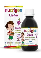 Nutrigen Grape Syrup Supplement for Kids - Natural Health Tonic, 6.76 fl oz