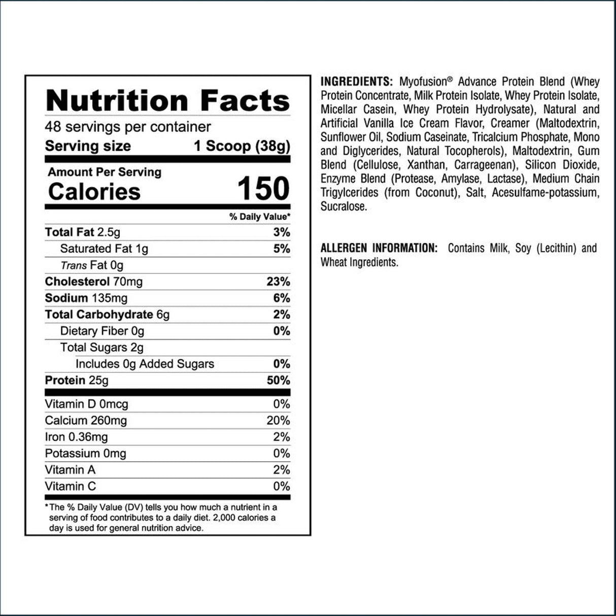 Gaspari MyoFusion Advanced Protein, 4 libras