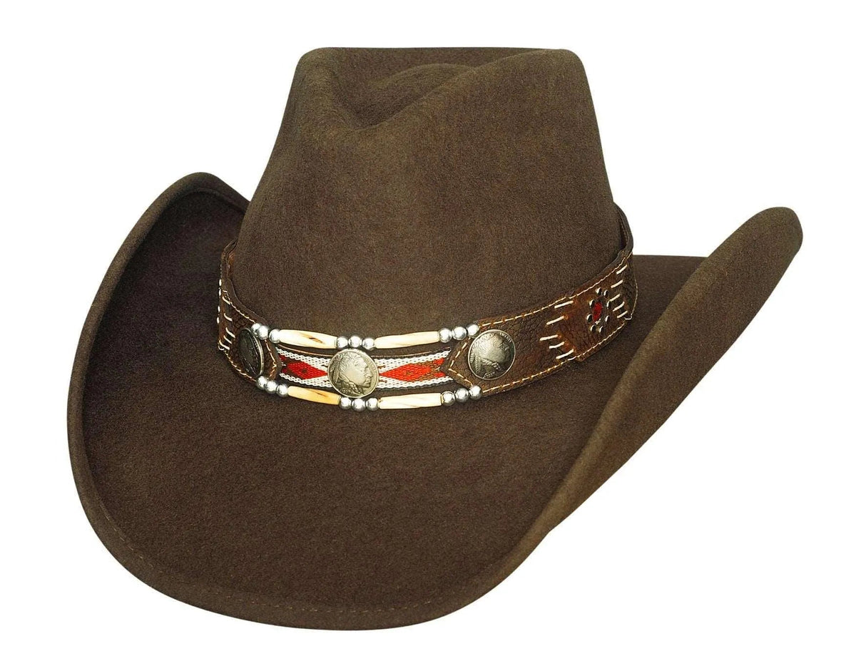 Sombrero de vaquero de fieltro de lana Bullhide Get Along