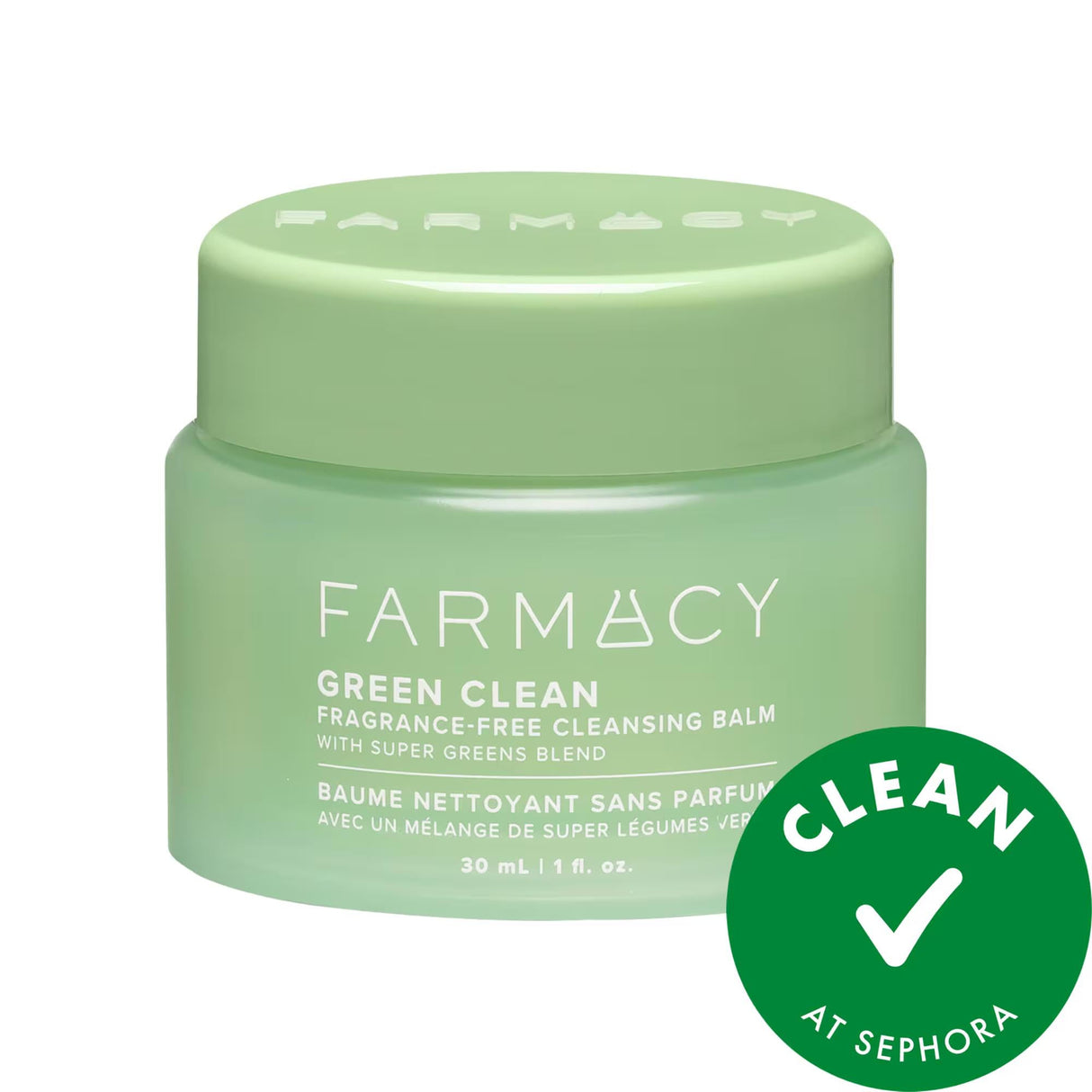 FARMACY Green Clean Makeup Removing Cleansing Balm: Gently Remove Waterproof Makeup & SPF with Sunflower Oil & Super Greens, Hydrate & Nourish Skin