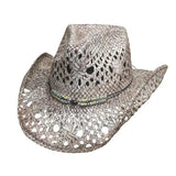 Bullhide Gone Crazy - Sombrero vaquero de paja para mujer