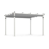 Pérgola Exterior con Toldo Retráctil y Estructura de Aluminio