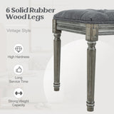 French Vintage Entryway Bench 47 Inch Upholstered Dining Bench