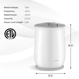 Calentador de toallas tipo cubo con apagado automático para baño