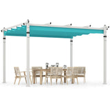 Pérgola Exterior con Toldo Retráctil y Estructura de Aluminio