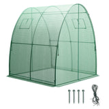 6 x 6 x 6.6 FT Outdoor Wall-in Tunnel Greenhouse