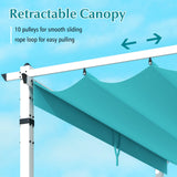 Pérgola Exterior con Toldo Retráctil y Estructura de Aluminio