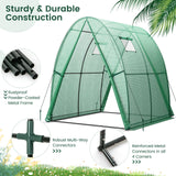 6 x 6 x 6.6 FT Outdoor Wall-in Tunnel Greenhouse