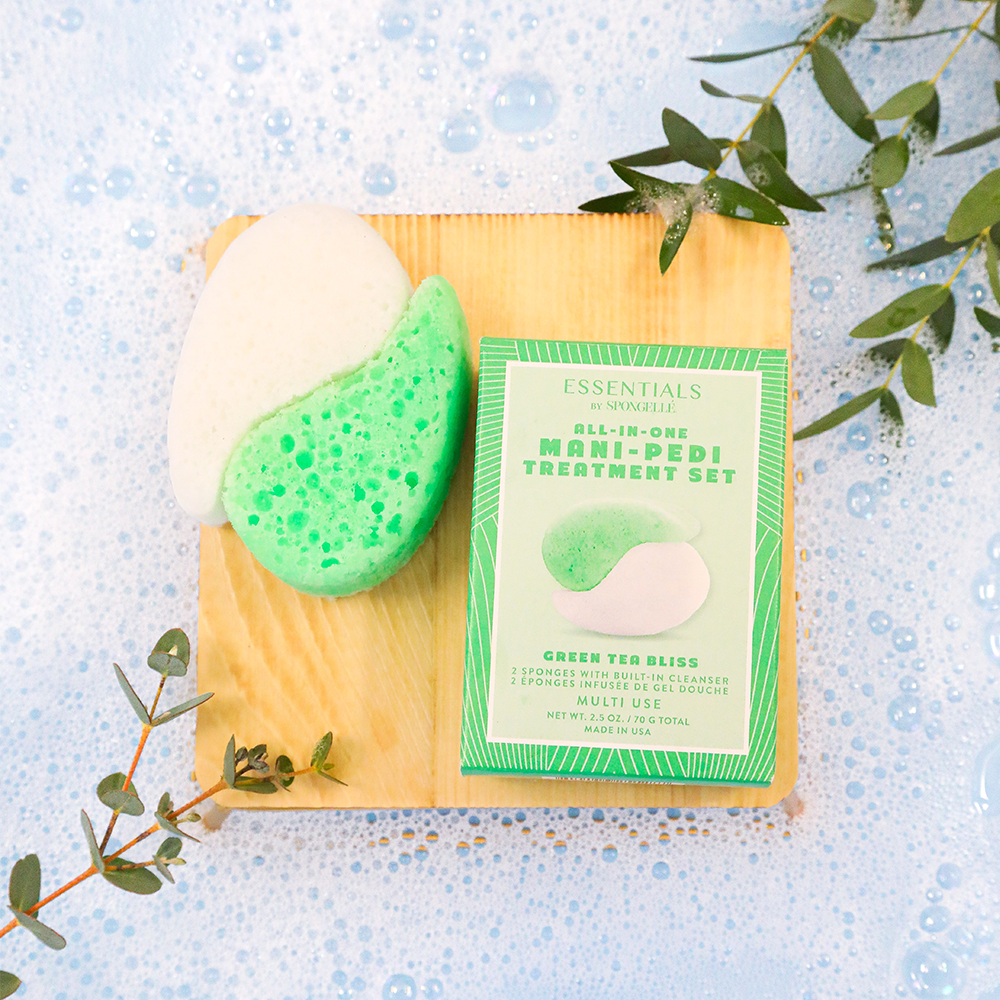 Juego de tratamiento de manicura y pedicura Green Tea Bliss | Esenciales