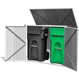 Caseta de Almacenamiento Horizontal de 68 Pies Cúbicos para Cubos de Basura