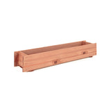Jardinera elevada decorativa de madera para patio y ventana