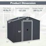 Outside Storage Shed with Lock Air Window