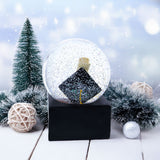 Graduation Hat & Diploma Glass Water Snow Globe
