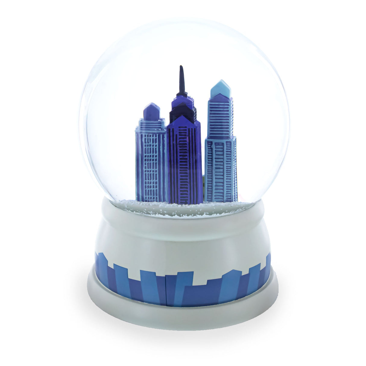Philadelphia Skyline Glass Water Snow Globe