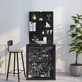 Mesa plegable de pared con pizarra