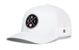 Chicago Trucker Hat  |  Silver CHI X Baseball Snapback