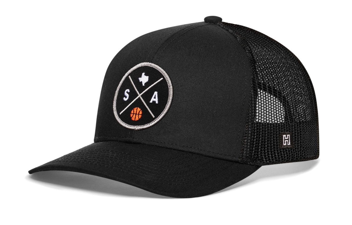 San Antonio Trucker Hat  |  SA X Basketball Snapback