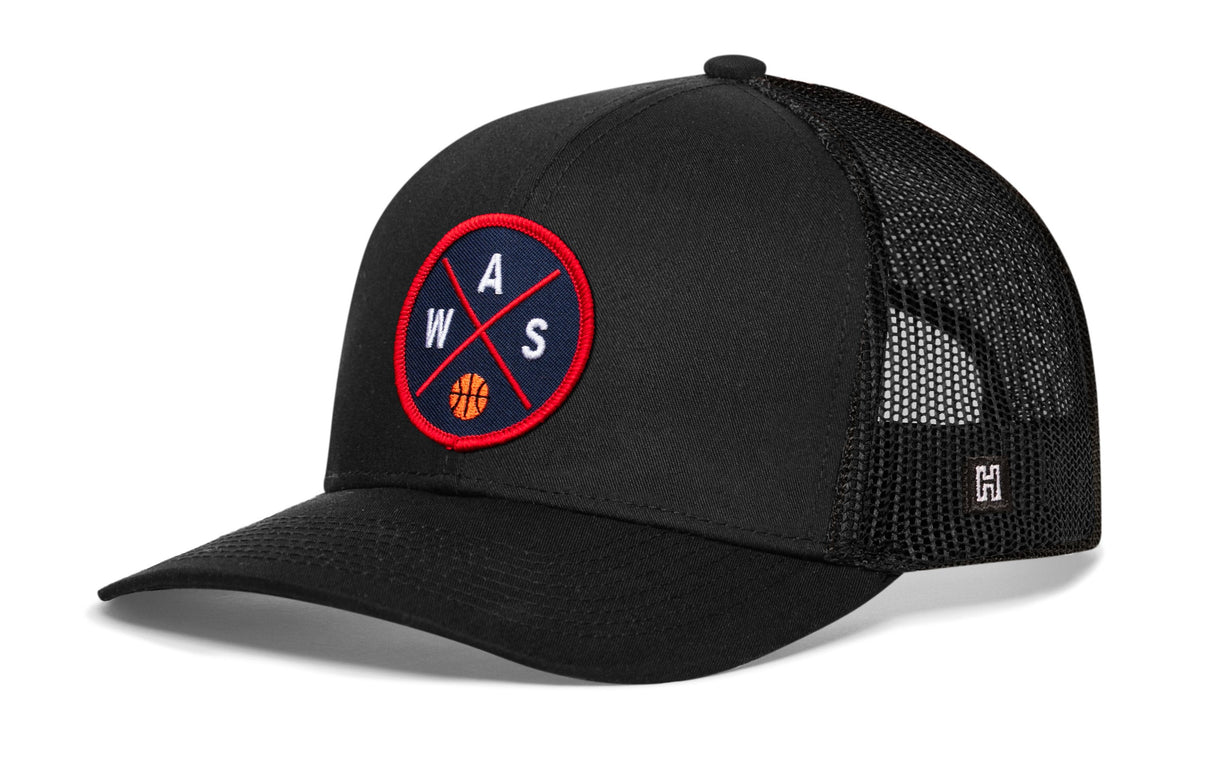 Washington DC Trucker Hat  |  WAS X Basketball Snapback