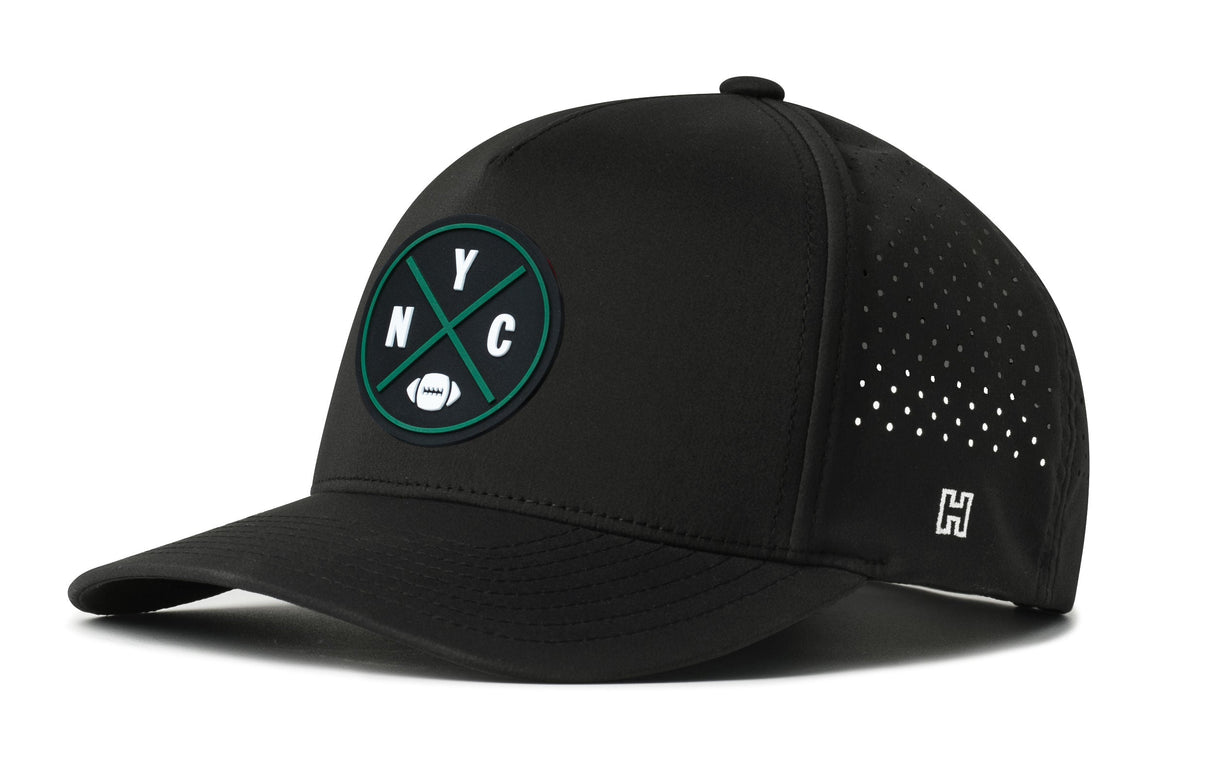 New York Football Performance 5-Panel Hat  |  Green NYC X Flexfit® Snapback
