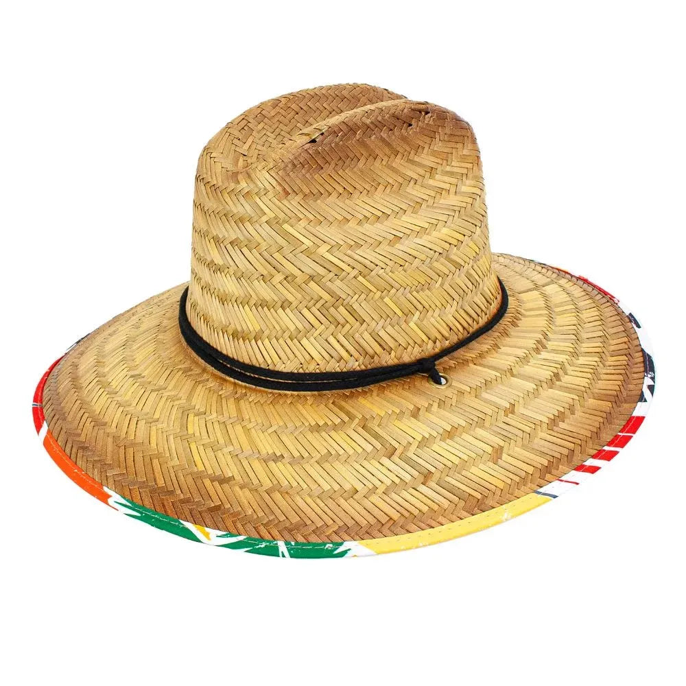 Peter Grimm Hawaii - Sombrero de salvavidas de paja de centeno