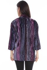 Cárdigan Honey Creek Velvet (ciruela) - Para mujer
