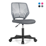 Height-adjustable Ergonomic Kids Desk Chair with Universal Casters