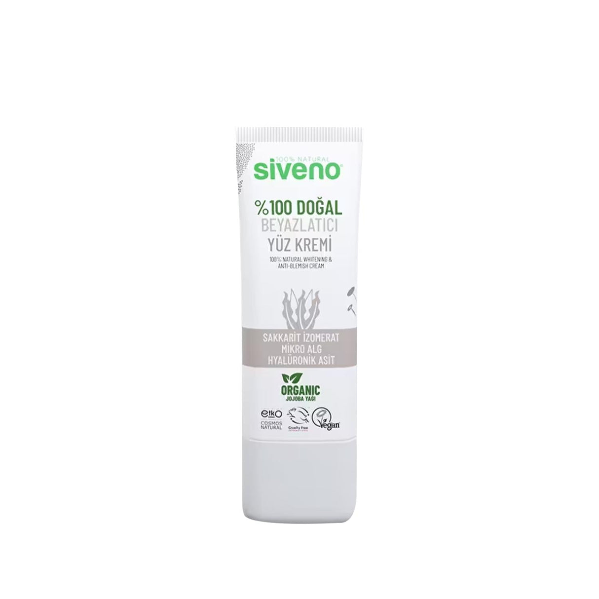 Siveno Natural Whitening Face Cream - 100% Natural Ingredients, Brightens Skin Tone, 30ml