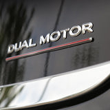 Performance Tail Dual Motor Badge for Tesla | ABS | 2 Colors | 3M Adhesive
