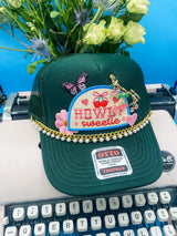 Howdy Sweetie Charmed V3- Trucker Hat Dark Green