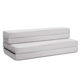 Colchón de espuma plegable de 4 pulgadas para sofá cama con asas