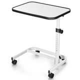 Mesa auxiliar de cama con ruedas de altura ajustable en 9 niveles