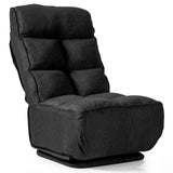 360-Degree Swivel Folding Floor Chair with 6 Adjustable Positions